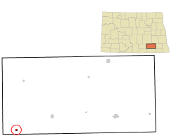 Location of Kulm, North Dakota