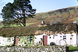 Restored cottages, Auchendrain, Argyll