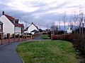 Site of an old footpath, incorporated into the street layout - geograph.org.uk - 1094594