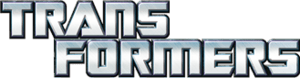 Transformers layered text logo