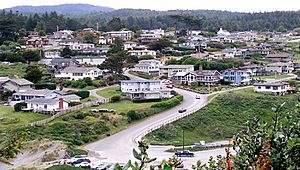 A view of Trinidad from a trail on nearby Trinidad Head