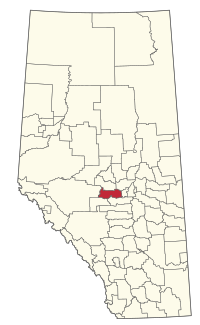 Location within Alberta