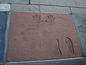 Adam Sandler footprint