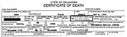 Dana Plato's official death certificate