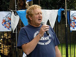 David R. Ross speaks at the Wallace Memorial Day in Elderslie