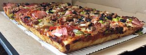 Detroit-style pizza