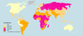 Hypertension World Map Men 2014