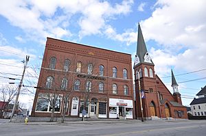 PittsfieldNH UnionBlockAndChurch