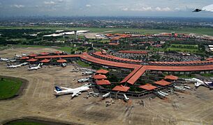 Aerial view of Soekarno–Hatta International Airport