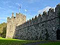 Swords Castle wall with Constable's Tower