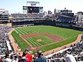 A photograph of a baseball diamond