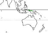 Casuarius unappendiculatus Distribution