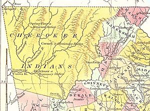 Cherokeenation1830map