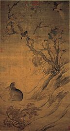 Cui Bai - Magpies and Hare