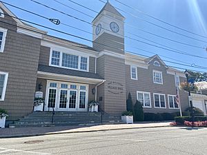 The East Williston Village Hall and Fire Department, as seen in September 2021.