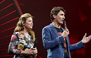 Justin and Sophie Trudeau - Global Citizen Festival Hamburg 08