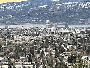 Kelowna Skyline in Feb, 2021