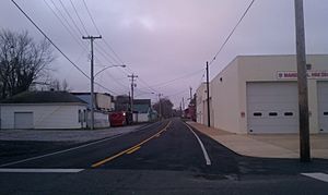 View looking west on Crisfield-Marion Road