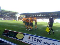 Plymouth goal celebration