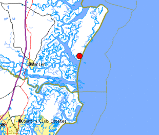 Sapelo Island map