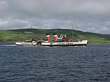 The Waverley leaving Campbeltown Loch