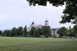 Utah State University Quad during the summer