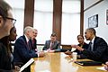 Barack Obama and Opposition leader Jeremy Corbyn