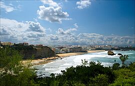 Beach seen from the Pointe Saint-Martin