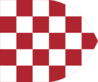 Flag of Croatia in personal union with Hungary