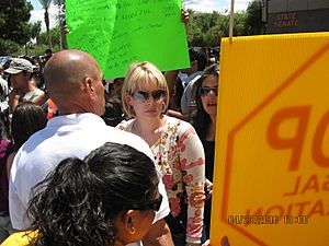 Kyrsten Sinema at SB1070 protest