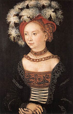 Lucas Cranach d.Ä. - Bildnis einer jungen Frau (Galleria degli Uffizi)