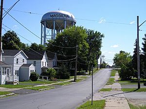 Massena, NY Water tower 2005