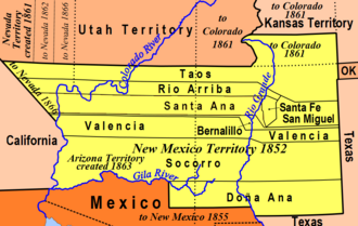 New Mexico Territory, 1852