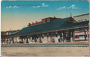 New Milford station postcard