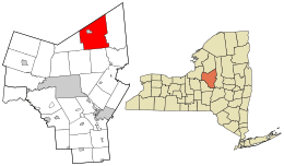 Location in Oneida County and the state of New York.