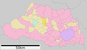 Location of Ranzan in Saitama