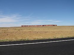 The eponymous red mesa in Red Mesa,July 2007