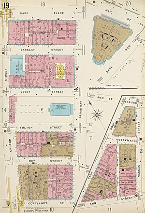 Sanborn Manhattan V. 1 Plate 019 publ. 1905