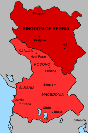 Serbian greater expansion 1913