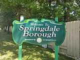 SpringdaleBoroughwelcomesign