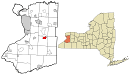 Location in Erie County and the state of New York.