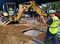 Fiber-Optic Manhole Installation