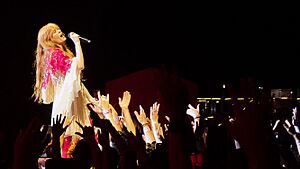 Florence and the Machine perfoming during the Dance Fever Tour in Chicago