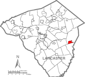 Location in Lancaster County