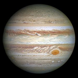 Jupiter and its shrunken Great Red Spot