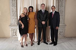 Milo Djukanovic with Obamas