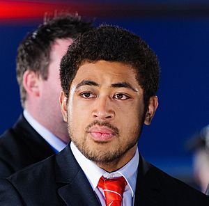 Toby Faletau. Wales Grand Slam Celebration, Senedd 19 March 2012.jpg