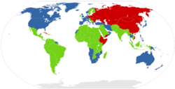 Cold War alliances mid-1975