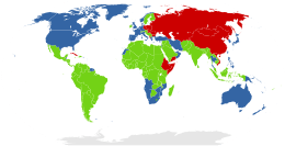 Cold War alliances mid-1975