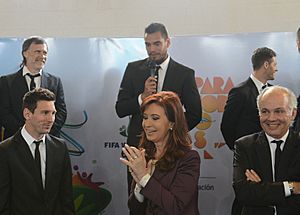 Cristina Fernández y la Selección Argentina de fútbol 2014 ,3